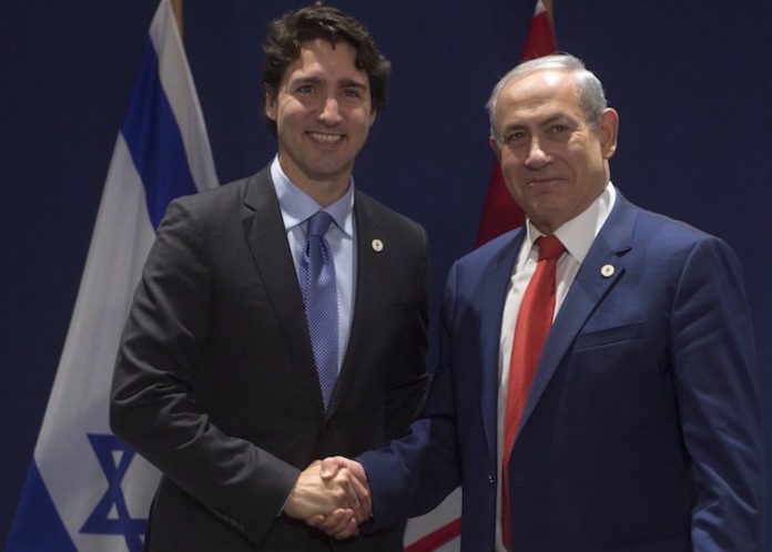Justin Trudeau Benyamin Netanyahou