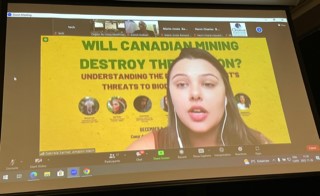 Gabriela Sarmet d'Amazon Watch sur la campagne contre la compagnie canadienne Belo Sun !
